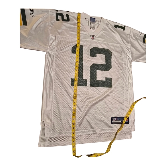 Reebok On Field Green Bay Packers Aaron Rodgers #12 Jersey Mens Large White NFL - Picture 6 of 10
